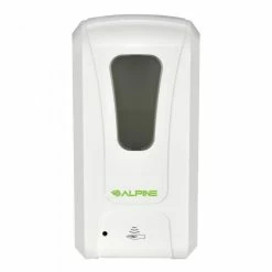 Alpine Industries Soap Dispensers Alpine 430-F Automatic Hands-Free Foam Hand Sanitizer/Soap Dispenser,White, 1200 Ml