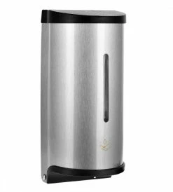 Alpine Industries Soap Dispensers Alpine 4300-1 Automatic Hands-Free Gel Hand Sanitizer/Soap Dispenser, Stainless Steel, 700 Ml