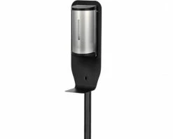 Alpine Industries Soap Dispensers Alpine 4300-1-S Automatic Hands-Free Gel Hand Sanitizer/Soap Dispenser With Floor Stand, Stainless Steel, 700 Ml