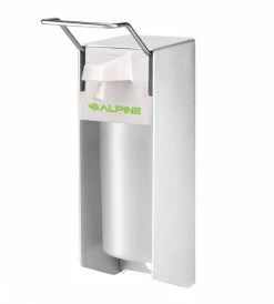 Alpine Industries Soap Dispensers Alpine 4322 Wall-Mounted Elbow Press Liquid/Gel Hand Sanitizer/Soap Dispenser, 800 Ml, 2/Pack