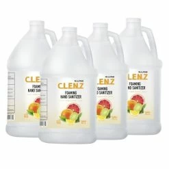 Alpine Industries Hand Soaps And Hand Sanitizers Alpine ALPC-6 CLENZ Instant Alcohol Free Foam Sanitizer, Citrus Scent, 1 Gallon, 4/Carton