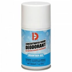 Air Fresheners And Odor Eliminators Big D Metered Concentrated Room Deodorant, Mountain Air Scent, 7 Oz. Aerosol, 12/Carton