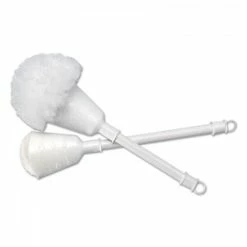 Boardwalk Toilet Bowl Brushes Cone Bowl Mop, 10" Handle, 2" Dia. Head, Plastic, White