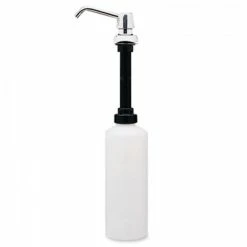 Bobrick Soap Dispensers Contura Lavatory-Mounted Soap Dispenser, Chrome/Stainless Steel 34 Oz.