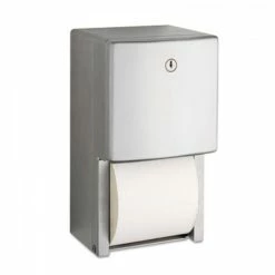 Bobrick Toilet Paper Dispensers ConturaSeries Two-Roll Tissue Dispenser, 6 1/16" X 5 15/16" X 11