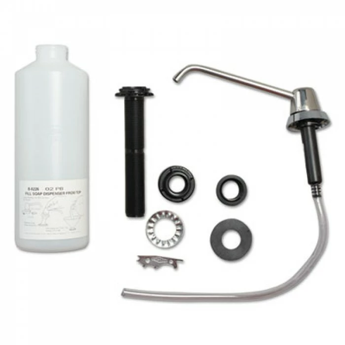 Soap Dispensers Bobrick Counter-Mounted Soap Dispenser, Stainless Steel, 34 Oz. 3 Soap Dispensers Bobrick Counter-Mounted Soap Dispenser, Stainless Steel, 34 Oz.