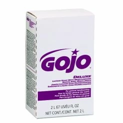 Hand Soaps And Hand Sanitizers Gojo NXT Deluxe Pink Lotion Soap With Moisturizers, Floral, 2000 ML Refill, 4/Carton