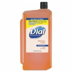Dial Professional Hand Soaps And Hand Sanitizers Dial Gold Antimicrobial Liquid Hand Soap, Floral, 1000 ML Refill, 8/Carton