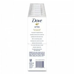 Hand Soaps And Hand Sanitizers Dove White Beauty Bar, Light Scent, 4.25 Oz., 72/Carton