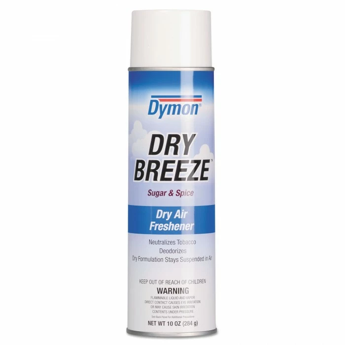 Air Fresheners And Odor Eliminators Dymon Dry Breeze Aerosol Air Freshener, Sugar & Spice, 10 Oz. 12/Carton 3 Air Fresheners And Odor Eliminators Dymon Dry Breeze Aerosol Air Freshener, Sugar & Spice, 10 Oz. 12/Carton