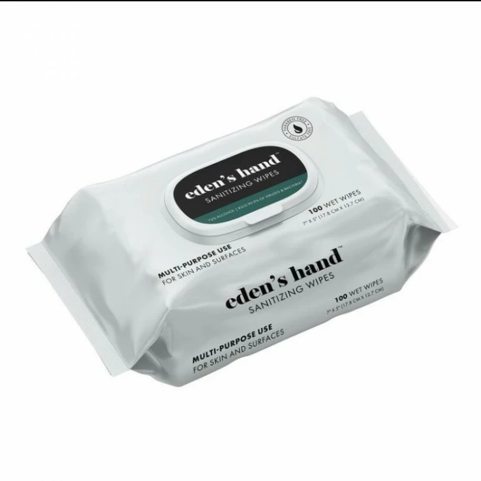 Edens Hand Hand Cleaning And Sanitizing Wipes Eden's Hand Sanitizing Wipes, 100 Pack 3 Edens Hand Hand Cleaning And Sanitizing Wipes Eden's Hand Sanitizing Wipes, 100 Pack