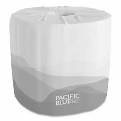 Georgia Pacific Toilet Paper And Tissues Pacific Blue 1-Ply Bathroom Tissue, 1210 Sheets/Roll, 80 Rolls/Carton