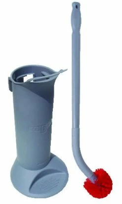 Unger Toilet Bowl Brushes Ergo Toilet Bowl Brush Complete: Wand, Brush Holder & 2 Heads