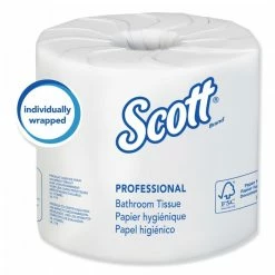 Scott Toilet Paper And Tissues Essential 100% Recycled Fiber SRB 2-Ply Bathroom Tissue, 506 Sheets/Roll, 80 Rolls/Carton