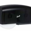 Scott Toilet Paper Dispensers Essential Coreless Twin Jumbo Roll Tissue Dispenser, Black -Air Wick shop Essential Coreless Twin Jumbo Roll Tissue Dispenser Black 289856 large