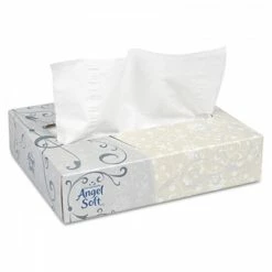 Georgia Pacific Toilet Paper And Tissues Angel Soft Facial Tissue, 2-Ply, White, 50 Sheets/Box, 60 Boxes/Carton