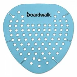Boardwalk Urinal Screens Gem Urinal Screen, Lasts 30 Days, Blue, Cotton Blossom Fragrance, 12/Box