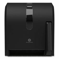 Paper Towel Dispensers Georgia Pacific Hygienic Push-Paddle Roll Towel Dispenser, Translucent Smoke