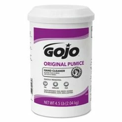 Hand Soaps And Hand Sanitizers Gojo Original Pumice Hand Cleaner, Lemon, 4.5 Lb. Cartridge, 6/Carton