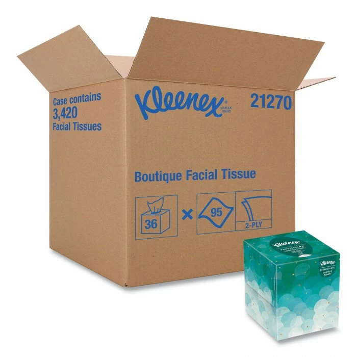 Toilet Paper And Tissues Kleenex Boutique White Facial Tissue, 2-Ply, Pop-Up Box, 95 Sheets/Box, 36 Boxes/Carton 3 Toilet Paper And Tissues Kleenex Boutique White Facial Tissue, 2-Ply, Pop-Up Box, 95 Sheets/Box, 36 Boxes/Carton