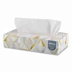 Toilet Paper And Tissues Kleenex White 2-Ply Facial Tissue, Pop-Up Box, 125 Sheets/Box, 48 Boxes/Carton