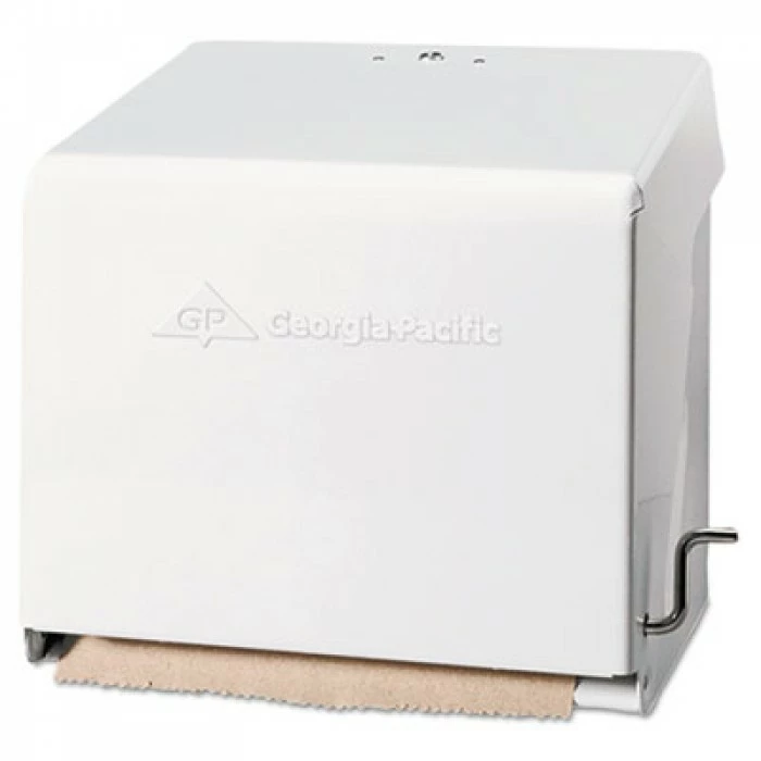 Georgia Pacific Paper Towel Dispensers Mark II Crank Roll Towel Dispenser, 10 3/4 X 8 1/2 X 10 3/5, White 3 Georgia Pacific Paper Towel Dispensers Mark II Crank Roll Towel Dispenser, 10 3/4 X 8 1/2 X 10 3/5, White
