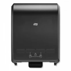 Tork Paper Towel Dispensers Mechanical Hand Towel Roll Dispenser, 12.32" X 9.32" X 15.95" H80 System, Black