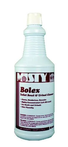 Bathroom Cleaners And Deodorizers Misty Bolex Bowl Cleaner, 23 Percent Hydrochloric Acid Bowl Cleaner, Wintergreen, 32 Oz. - 12/Carton