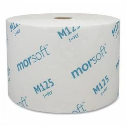 Morcon Toilet Paper And Tissues Morsoft Small Core 1-Ply Toilet Paper,2500 Sheets/Roll, 24 Rolls/Carton