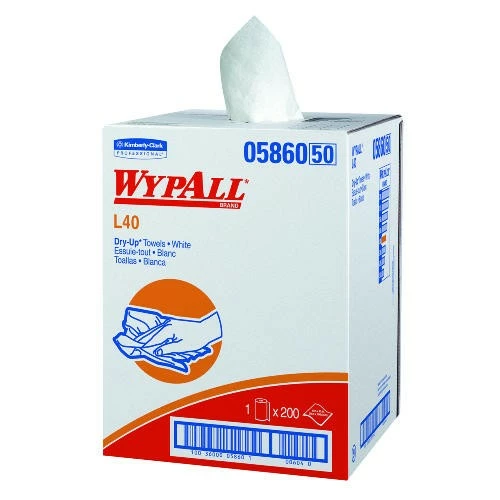 Hand Cleaning And Sanitizing Wipes Wypall L40 Dry Up Disposable Bath-Sized Towels, 200 Towels/Carton 3 Hand Cleaning And Sanitizing Wipes Wypall L40 Dry Up Disposable Bath-Sized Towels, 200 Towels/Carton