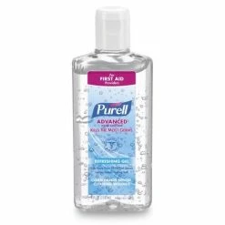 Hand Soaps And Hand Sanitizers Purell Advanced Hand Sanitizer Refreshing Gel, 4 Oz. Flip-Cap Bottle, 24/Carton