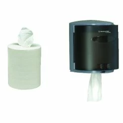 Scott Paper Towel Dispensers Roll Control Center Pull Towel Dispenser, Smoke/Gray