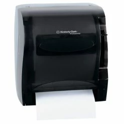 Kimberly-Clark Toilet Paper Dispensers Lev-R-Matic Roll Paper Towel Dispenser, Smoke