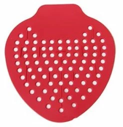 Royal Industries Urinal Screens Royal URN SCRN D Red Urinal Screen With Embedded Deodorant