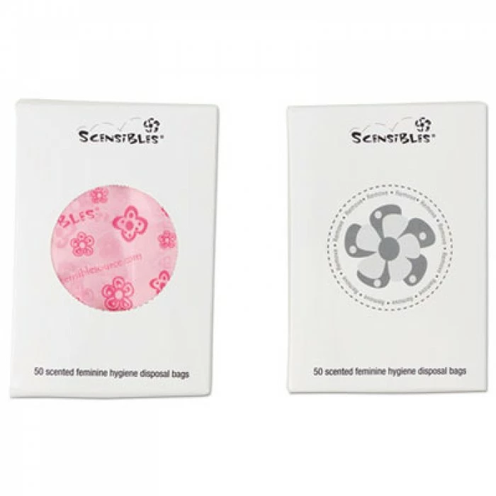 HOSPECO Sanitary Napkin Receptacles Scensibles Personal Disposal Bags, 3.38" X 9.75", Pink, 1,200/Carton 3 HOSPECO Sanitary Napkin Receptacles Scensibles Personal Disposal Bags, 3.38" X 9.75", Pink, 1,200/Carton