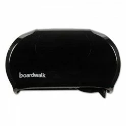 Boardwalk Toilet Paper Dispensers Standard Twin Toilet Tissue Dispenser, Black, 13 X 8 3/4
