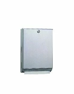Bobrick Paper Towel Dispensers Surface-Mounted Paper Towel Dispenser, 10 3/4 X 4 X 14, Stainless Steel