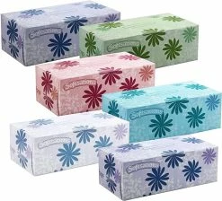 Toilet Paper And Tissues TigerChef 2-Ply Facial Tissues, 160 Tissues/Box, 6 Boxes