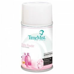 Air Fresheners And Odor Eliminators TimeMist Premium Metered Air Freshener Refill, Baby Powder, 5.3 Oz. Aerosol, 12/Carton