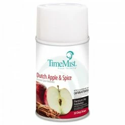 Air Fresheners And Odor Eliminators TimeMist Premium Metered Air Freshener Refill, Dutch Apple & Spice, 6.6 Oz. Aerosol, 12/Carton