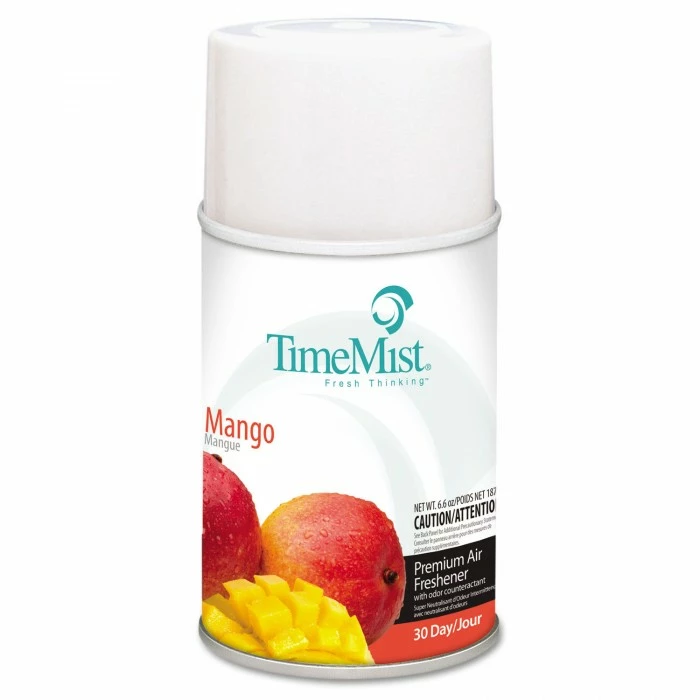 Air Fresheners And Odor Eliminators TimeMist Premium Metered Air Freshener Refill, Mango, 6.6 Oz. Aerosol, 12/Carton 3 Air Fresheners And Odor Eliminators TimeMist Premium Metered Air Freshener Refill, Mango, 6.6 Oz. Aerosol, 12/Carton