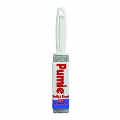 Pumie Toilet Bowl Brushes Toilet Bowl Ring Remover With Handle, Pumice, Gray 6/Carton