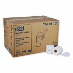 Toilet Paper And Tissues Tork Universal White 2-Ply Bath Tissue, 500 Sheets/Roll, 96 Rolls/Carton