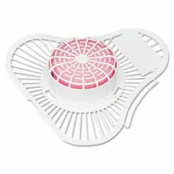 Boardwalk Urinal Screens Urinal Screen W/ Para Deodorizer Block, Cherry, 12/Box