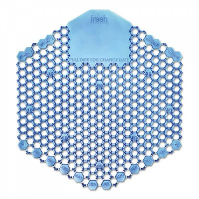 Fresh Products Urinal Screens Wave 3D Urinal Deodorizer Screen, Blue, Cotton Blossom, 60 Screens/Carton 3 Fresh Products Urinal Screens Wave 3D Urinal Deodorizer Screen, Blue, Cotton Blossom, 60 Screens/Carton