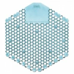 Fresh Products Urinal Screens Wave 3D Urinal Deodorizer Screen, Blue, Ocean Mist Fragrance, 60 Screens/Carton