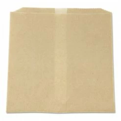 HOSPECO Sanitary Napkin Receptacles Waxed Paper Receptacle Liners Brown, 8" X 7" X 8", 500/Carton