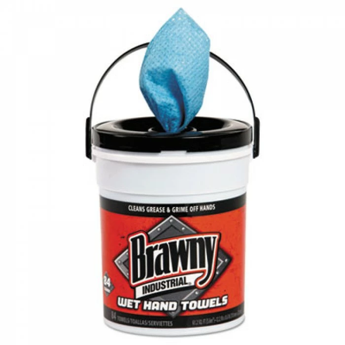 Gerogia Pacific Hand Cleaning And Sanitizing Wipes Brawny Industrial Wet Hand Towels, Blue, 6 Pails/Carton 3 Gerogia Pacific Hand Cleaning And Sanitizing Wipes Brawny Industrial Wet Hand Towels, Blue, 6 Pails/Carton