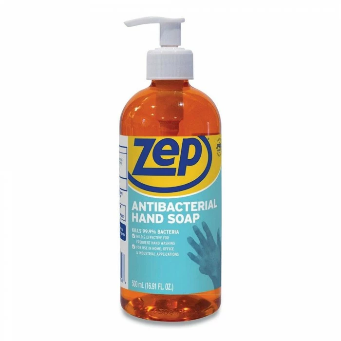 Hand Soaps And Hand Sanitizers Zep Antibacterial Hand Soap, Floral, 16.9 Oz., Pump Bottle, 12/Carton 3 Hand Soaps And Hand Sanitizers Zep Antibacterial Hand Soap, Floral, 16.9 Oz., Pump Bottle, 12/Carton